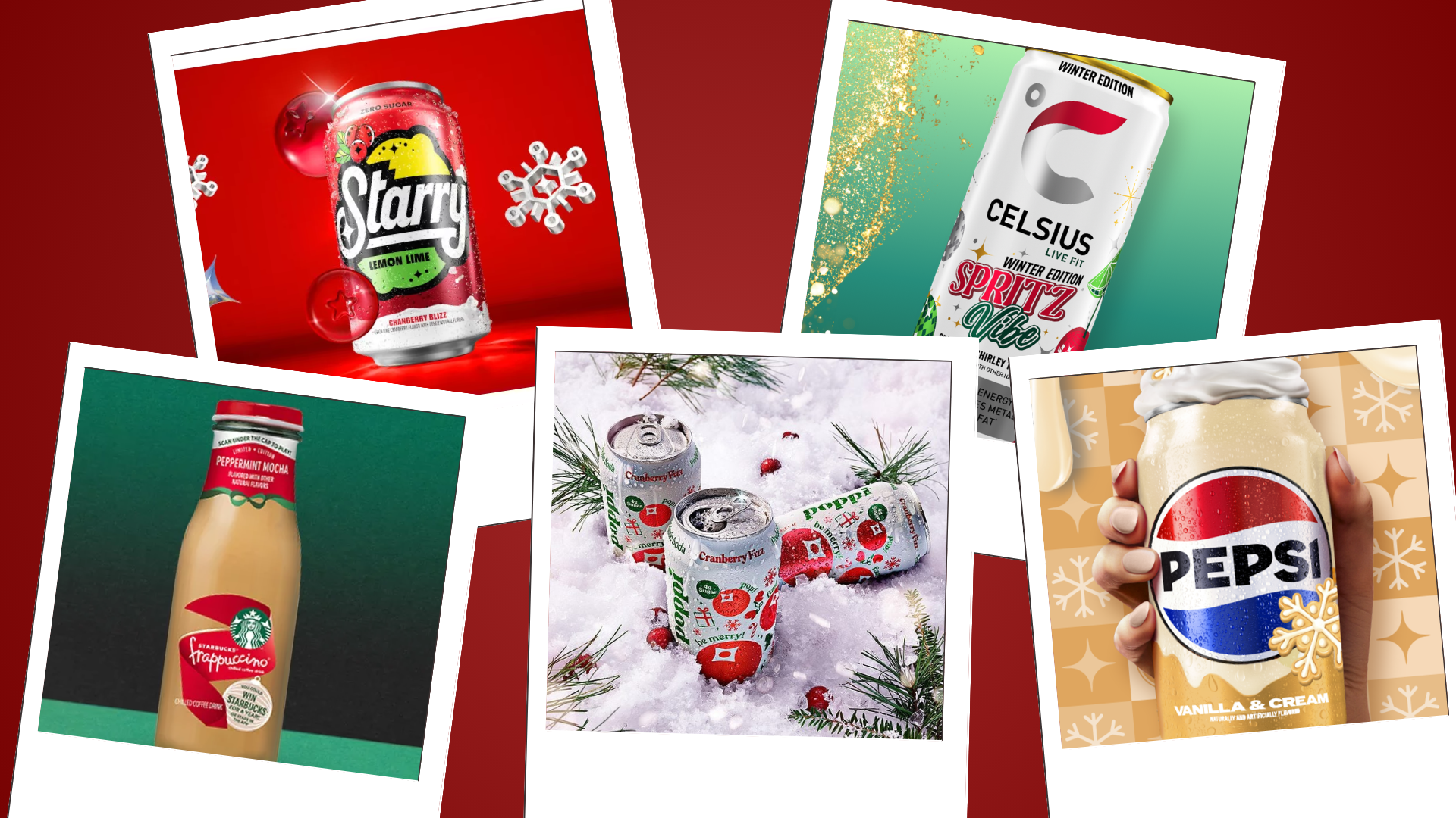 Five limited-edition winter drinks available from Brown Bottling Group in 2026